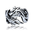 Fortune Jewel Dragon Pattern Protection Strength Adjustable Ring Fortune Jewel