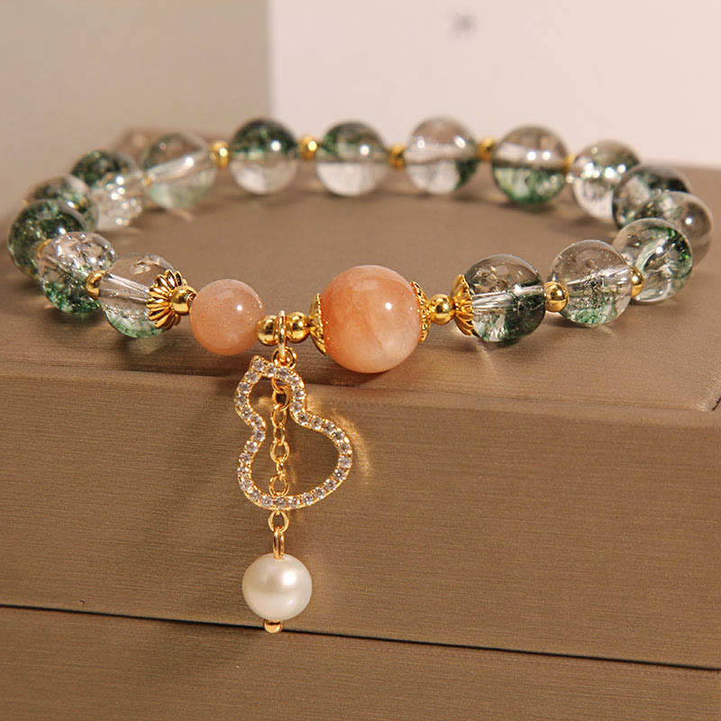 Fortune Jewel Green Phantom Gourd Charm Confidence Bracelet