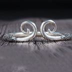 Adjustable 999 Sterling Silver Sun Wukong Couple Bracelet with Tightening Spell Design