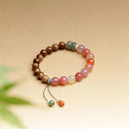 Fortune Jewel Kuka Seed Yanyuan Agate Hetian Jade Wealth Protection Bracelet