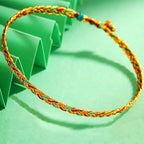 Fortune Jewel Handmade Multicolored Dragon Scale Pattern Braid String Bracelet