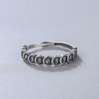 Fortune Jewel Vintage Copper Coin Design Luck Adjustable Ring