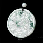 Fortune Jewel Mountain Landscape Jade Abundance String Necklace