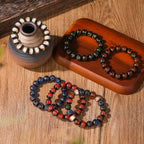 Fortune Jewel Tibetan Classic Liuli Glass Bead Luck Wealth Bracelet