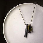 Fortune Jewel Zen Circle Ebony Wood Enlightenment Necklace Pendant Fortune Jewel