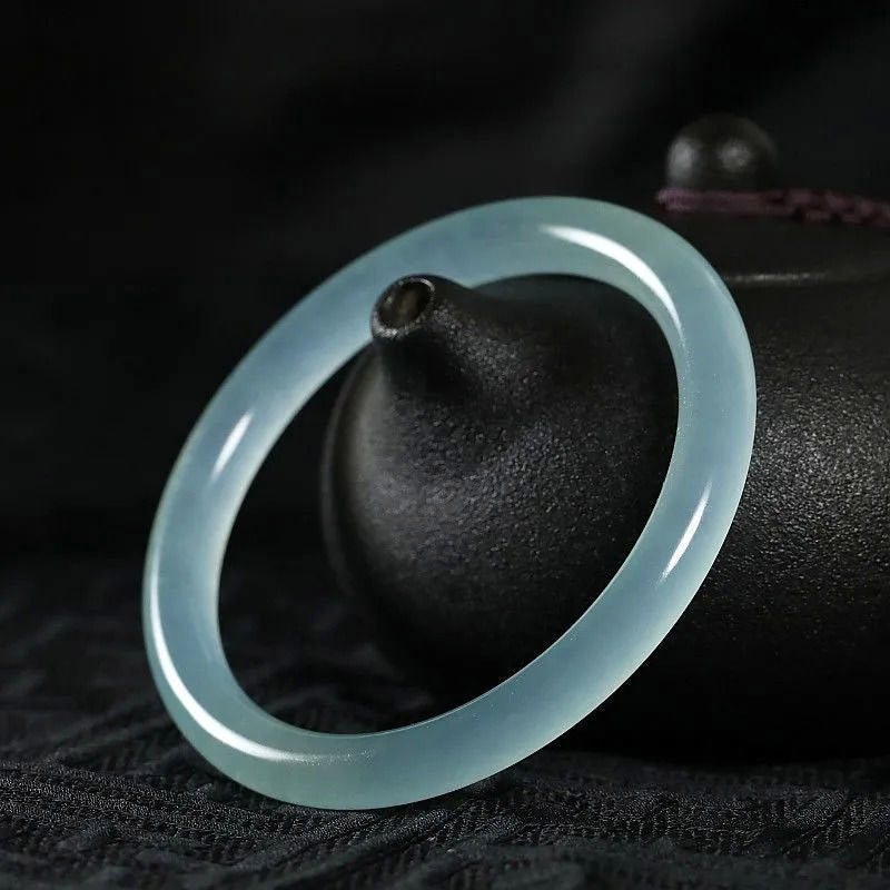 Fortune Jewel Natural Jade Healing Blessing Bangle Bracelet