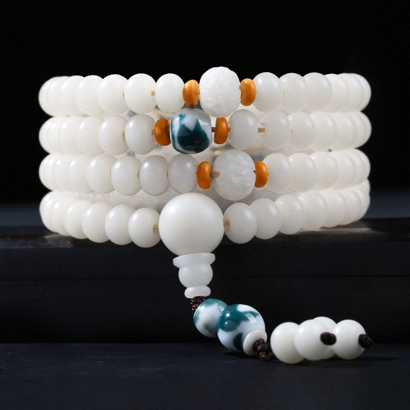 Fortune Jewel Bodhi Seed Bead Lotus Blessing Charm Bracelet