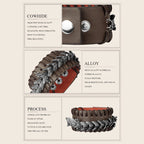 Fortune Jewel Dragon Leather Protection Weave Bracelet Fortune Jewel
