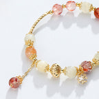 Fortune Jewel Colorful Rutilated Quartz Cat Eye Zircon Auspiciousness Bead Bracelet