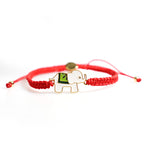 Fortune Jewel Tibetan Handmade 925 Sterling Silver Lucky Elephant Red String Bracelet