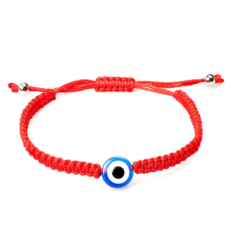 Fortune Jewel 4Pcs Evil Eye Seven Knot Red String Protection Bracelet