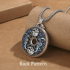 Fortune Jewel Koi Fish Lotus Peace Buckle Fu Character Wealth Luck Necklace Pendant Fortune Jewel