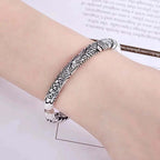 Fortune Jewel Dragon Auspicious Clouds Luck Protection Bracelet Adjustable Bangle Fortune Jewel