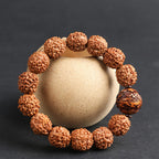 Fortune Jewel Tibet Rudraksha Bodhi Seed PiXiu Copper Coin Wealth Luck Bracelet
