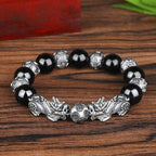 Fortune Jewel Tibetan FengShui PiXiu Obsidian Bracelet