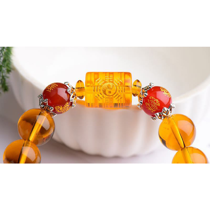 Fortune Jewel Natural Citrine Fortune Happiness Bracelet