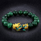 Fortune Jewel FengShui PiXiu Jade Protection Bracelet