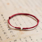 Fortune Jewel 925 Sterling Silver Luck Bead Protection Red String Braided Bracelet