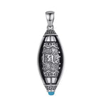 Fortune Jewel Tibet Om Mani Padme Hum Protection Necklace Rotatable Pendant
