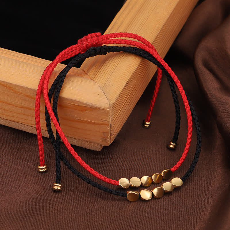 Fortune Jewel FengShui Lucky Red String Bracelet