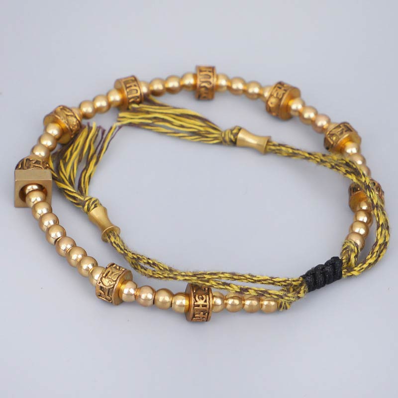 Fortune Jewel Tibetan Curse Six True Words Wealth Bracelet