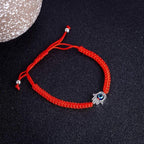 Buddha & Karma Hamsa Hand Red String Bracelet - Evil Eye Protection