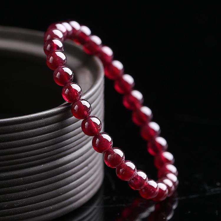 Buddha & Karma Red Garnet Stone Bracelet - Reignite Your Passion & Love