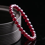 Buddha & Karma Red Garnet Stone Bracelet - Reignite Your Passion & Love
