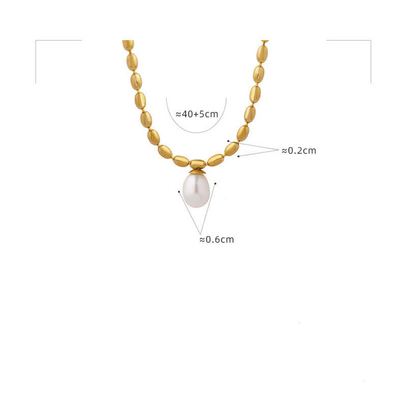 Buddha Stones Pearl Bead Peace Necklace Pendant