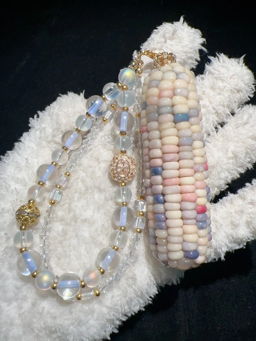 Moonlit Glow Corn Charms – Natural Fidget for Calm & Focus