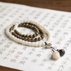 Fortune Jewel Natural Green Sandalwood Bodhi Seed Soothing Bracelet