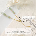 Fortune Jewel Unique Natural Hetian Jade 14K Gold filled Luck Beaded Bracelet