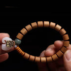 Fortune Jewel Sandalwood Jade Elephant Protection Bracelet