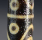 Tibetan Dzi Bead Pendant Agate, Length 58mm and Width 13mm, Totem Random