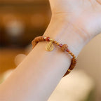 Fortune Jewel Tibetan Bodhi Seed Black Onyx Smoky Quartz Om Mani Padme Hum Fu Character Wealth Bracelet