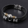 Fortune Jewel 12 Constellations of the Zodiac Hematite Protection Bracelet