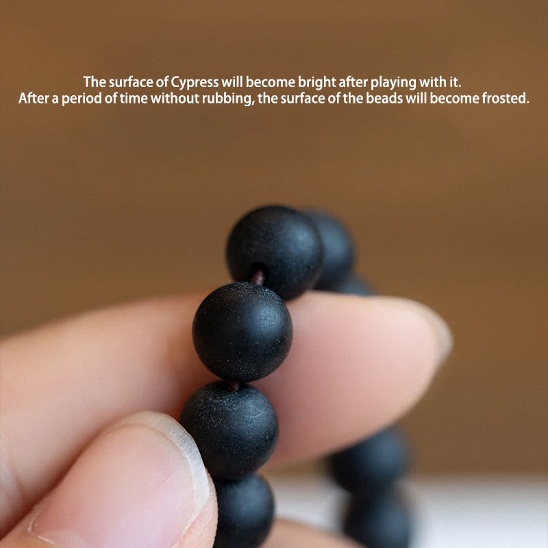Fortune Jewel Tibetan Double Layer Cypress Bodhi Lotus Healing Bracelet