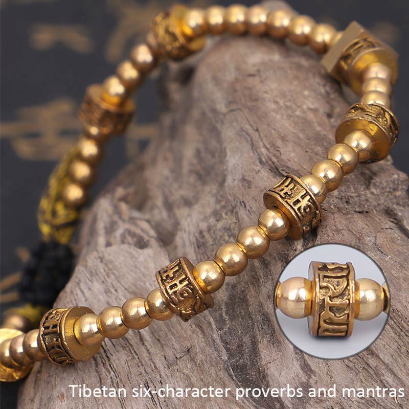 Fortune Jewel Tibetan Curse Six True Words Wealth Bracelet