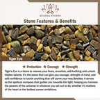 Fortune Jewel Lava Rock Tiger Eye Stone Elephant Diffuser Peace Healing Bracelet