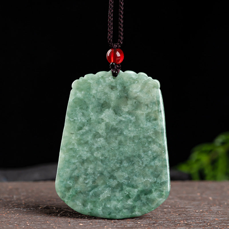 Fortune Jewel Chinese Zodiac Dragon Jade Strength Necklace String Pendant