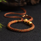 Fortune Jewel Tibetan Handmade Luck Prayer Wheel Bead Charm Weave Colorful String Bracelet