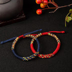 Fortune Jewel Tibetan Handmade Colorful King Kong Knot Luck Braid String Bracelet