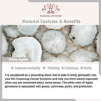 Fortune Jewel 925 Sterling Silver Natural White Agate Cinnabar Double Wrap Protection Bracelet