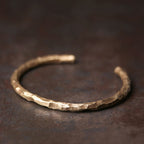 Fortune Jewel Tibetan Bump Texture Copper Luck Cuff Bracelet Bangle