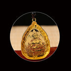 Fortune Jewel Tibetan Buddha Liuli Crystal Serenity Necklace Pendant Fortune Jewel