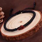 Fortune Jewel 2Pcs Tibetan Luck Chinese Knot Protection String Bracelet