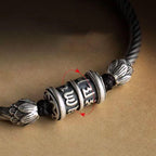 Fortune Jewel Om Mani Padme Hum Lotus Peace Braided Bracelet
