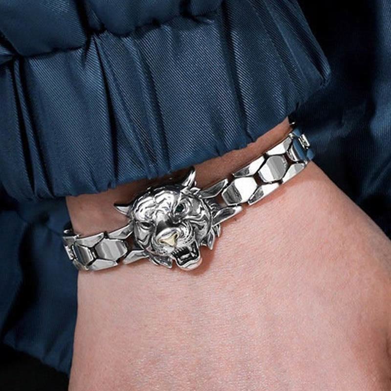 Fortune Jewel Tiger Head Design Healing Bracelet