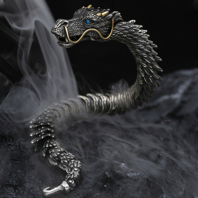 Fortune Jewel Nordic Dragon Handmade Amulet Luck Protection Chain Bracelet Fortune Jewel