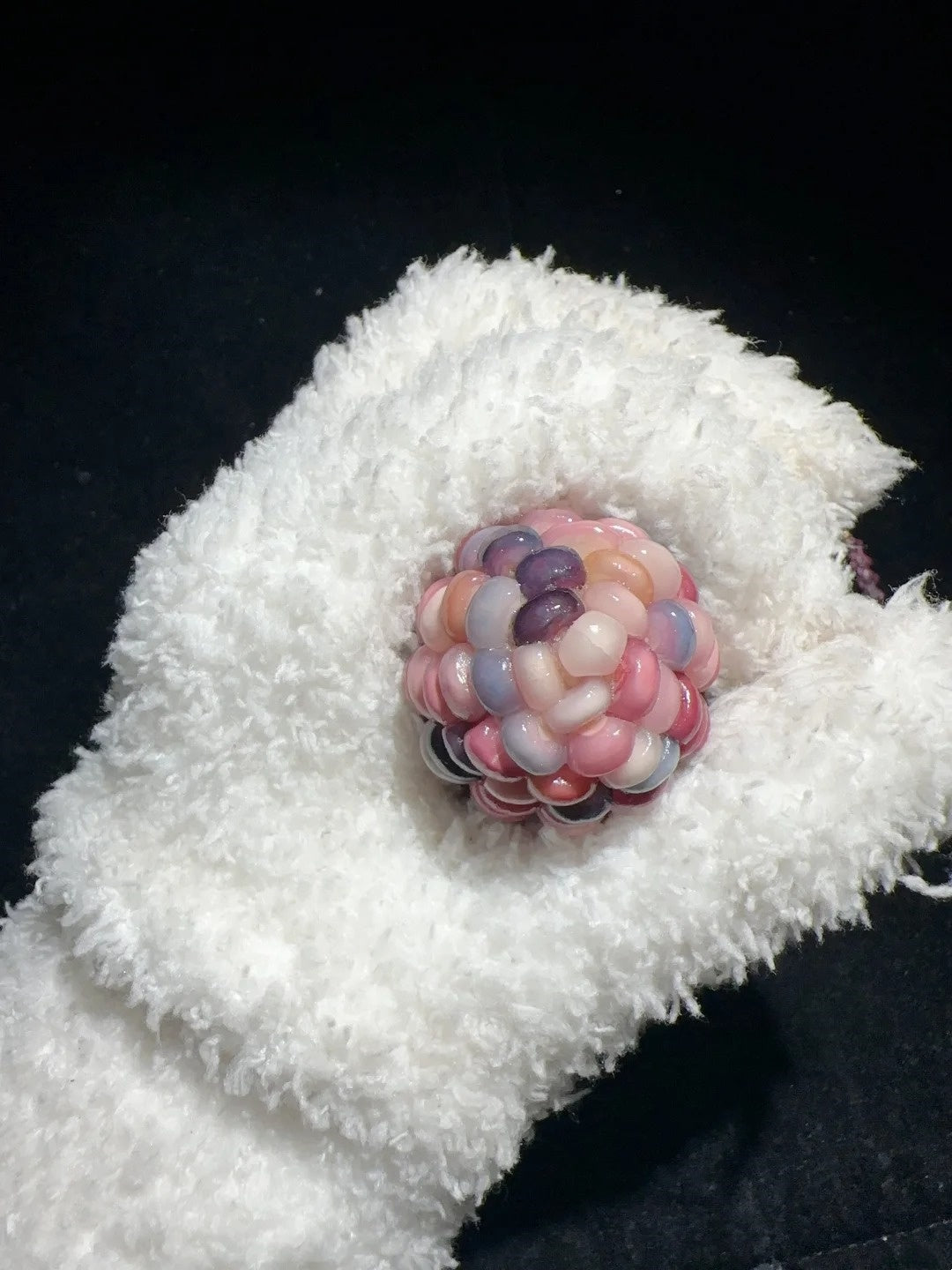 Cute Strawberry Bear-Inspired Natural Corn Charms for Fidgeting